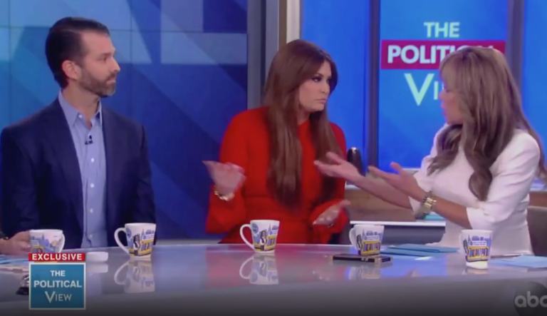 The View host tells Don Trump Jr. ‘my law degree says’ exposing whistleblower is a crime