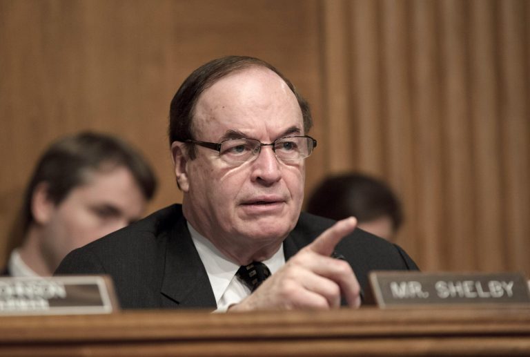 Sen. Richard Shelby, R-Ala., the ranking member of the Senate Banking Committee, questions Consumer Financial Protection Bureau Director Richard Cordray on Capitol Hill in Washington, Tuesday, Jan. 31, 2012. (AP Photo/J. Scott Applewhite)