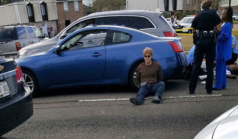 The Jefferson Parish, La., sheriff's office confirmed at a press conference on Tuesday that Ronald Gasser was arrested and booked on a single count of manslaughter after he shot and killed Joe McKnight during an apparent road rage incident outside New Orleans last Thursday afternoon. (Marie Turner via AP)