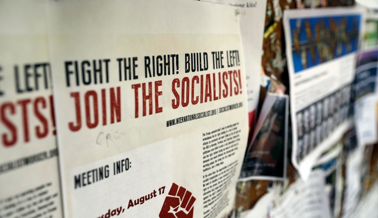 Hoover senior fellows Joshua Rauh and Scott Atlas discuss the importance of investing in policy education for young people, especially in the era of heightened partisanship, rising populism, and social media. (AP Photo/Marcio Jose Sanchez)