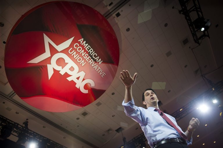Wisconsin Gov. Scott Walker is speaking at this year's CPAC. (AP Photo/Cliff Owen, File)