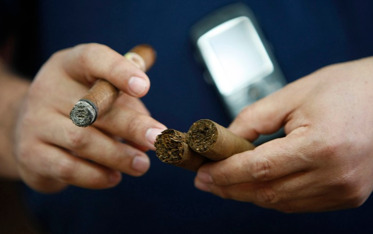 Florida Sen. Marco Rubio recently toured a cigar factory to highlight concerns about new regulations from the Food and Drug Administration regarding cigars. (AP Photo/J Pat Carter)