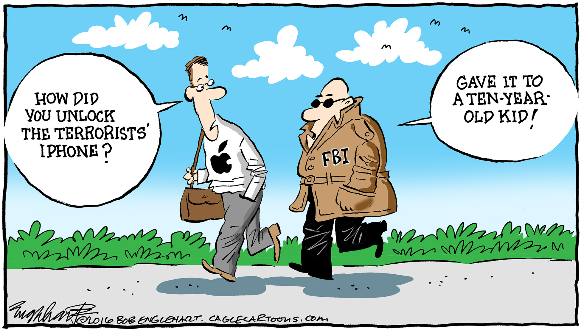 Editorial cartoon: FBI’s hacking secret