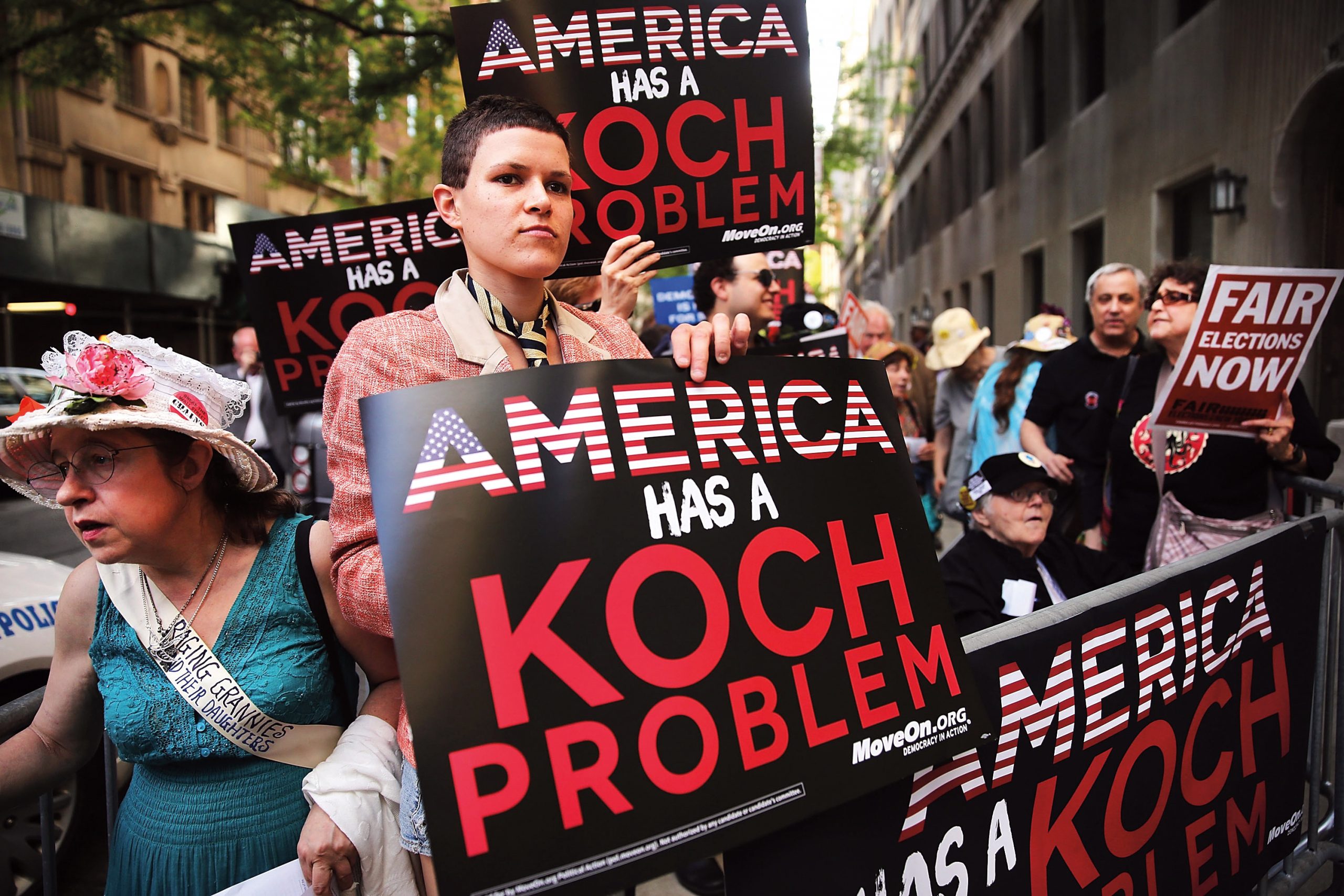Koch name ID rises in states where it counts for Democrats