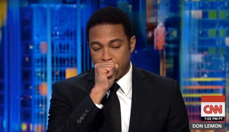 CNN anchor Don Lemon had an emotional return to TV Tuesday after leaving his show for a brief hiatus following his sister's death. (screenshot)