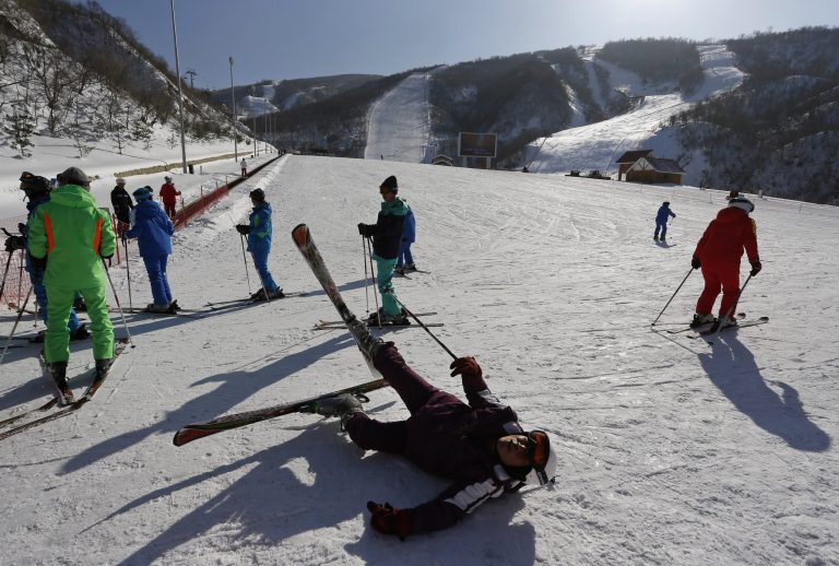 Far from Sochi, North Koreans hone skiing skills