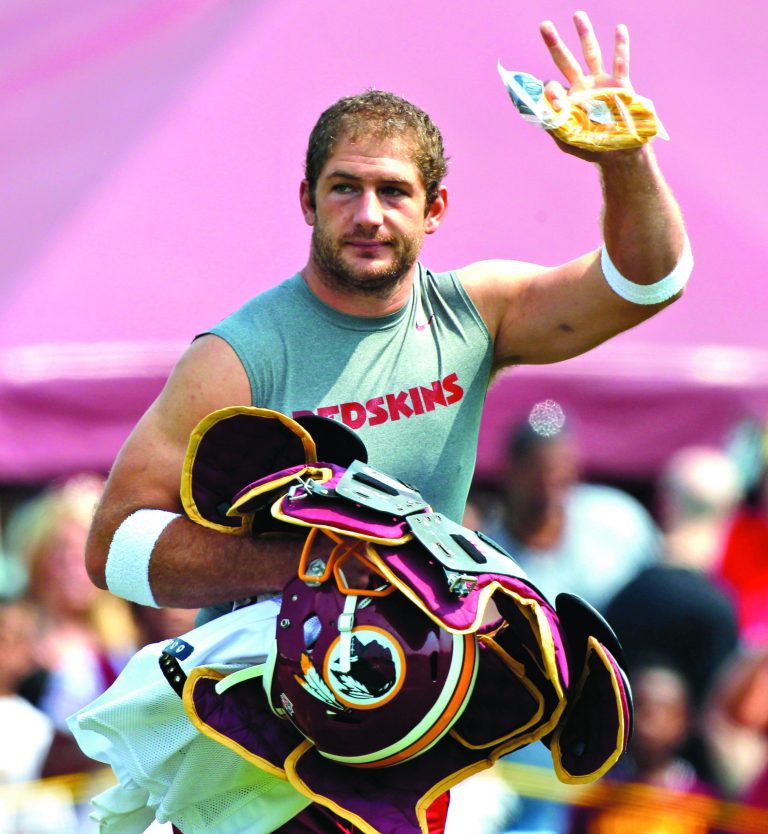 Alex Brandon/AP
The Washington Redskins released veteran tight end Chris Cooley on Tuesday. He was drafted by the Redskins in 2004.