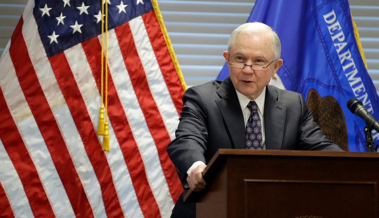 The Justice Department is finalizing the guidance to issue soon, Sessions said. (AP Photo/John Locher)