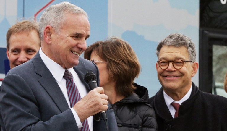 Gov. Mark Dayton said he only talked to Sen. Al Franken on a 