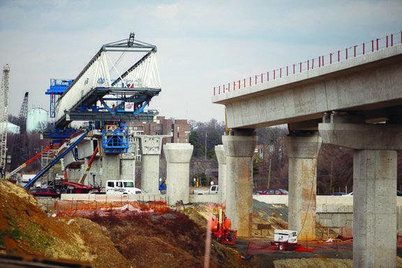 The under-construction Dulles Rail line. (Examiner file photo)