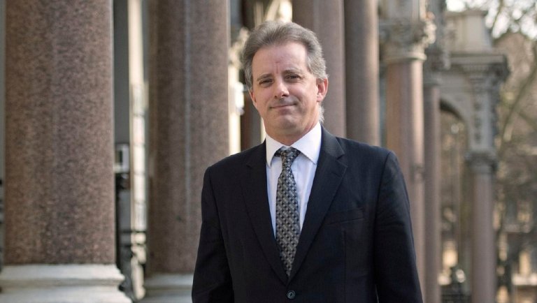 Christopher Steele, author of the Trump dossier, believed the candidate "was being blackmailed" and urged Fusion GPS to contact the FBI, according to a transcript released Tuesday. (AP Photo)