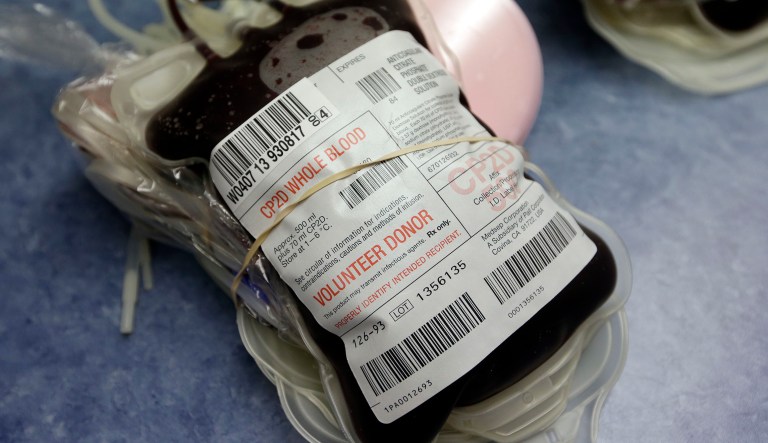 Clark County Sheriff Joseph Lombardo urged residents to donate blood. (AP Photo/Michael Conroy)