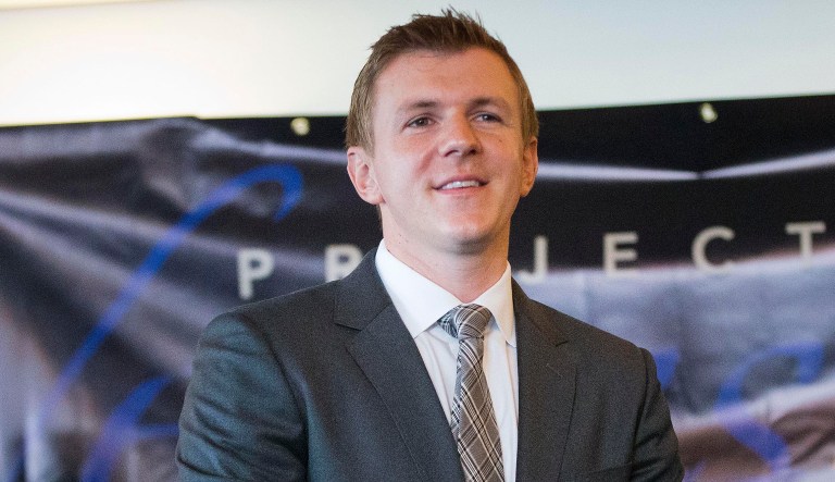 A lawsuit claims that Project Veritas and its founder James O'Keefe had a woman intern at the offices of a consulting group under a fictitious name as a way to dig up damaging information on the group's efforts to counter President Trump's rallies in 2016. (AP Photo/Pablo Martinez Monsivais)