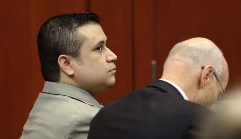 George Zimmerman, left, sits with co-counsel Don West during a hearing in Seminole circuit court, in Sanford, Fla., Thursday, June 6, 2013. A Florida judge has denied a defense request to let a handful of witnesses testify confidentiality during Zimmerman's trial for fatally shooting Trayvon Martin. Zimmerman is pleading not guilty, claiming self-defense. (AP Photo/Orlando Sentinel, Joe Burbank, Pool)
