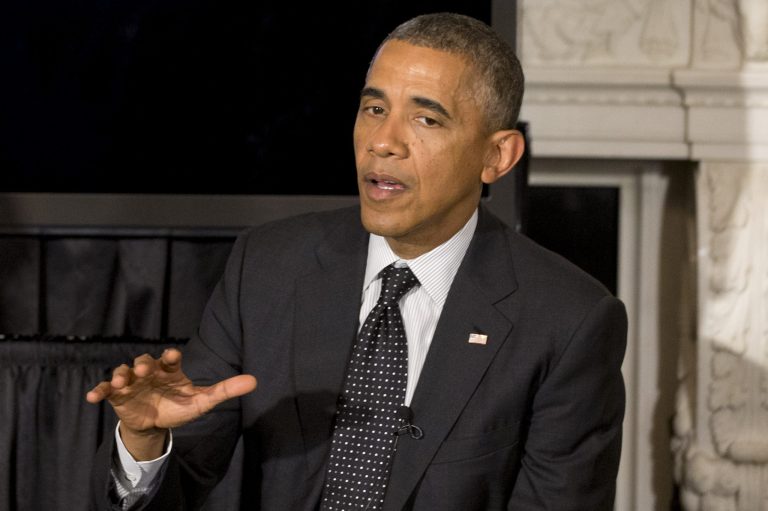 President Obama speaks during a Tumblr forum in the State Dining Room of the White House in Washington, Tuesday. (AP/Jacquelyn Martin)