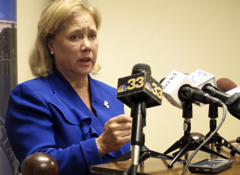 Louisiana Republicans want Sen. Mary Landrieu investigated for violating campaign finance laws by using taxpayer dollars to charter flights for campaign events. (AP Photo)