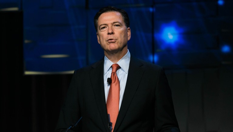 Former FBI Director James Comey said that he is willing to testify before the Senate Intelligence Committee, but only if he can do so publicly. (Graeme Jennings/Washington Examiner)