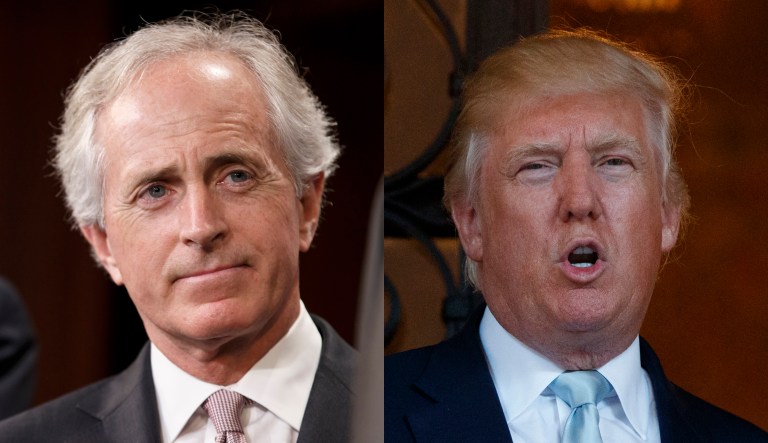 Trump and Corker clashed late last month after the president initially declined to explicitly condemn several white nationalist groups that were behind a rally that turned violent in Charlottesville, Va.