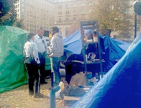 UPDATE: Park police question Occupy DC protester
