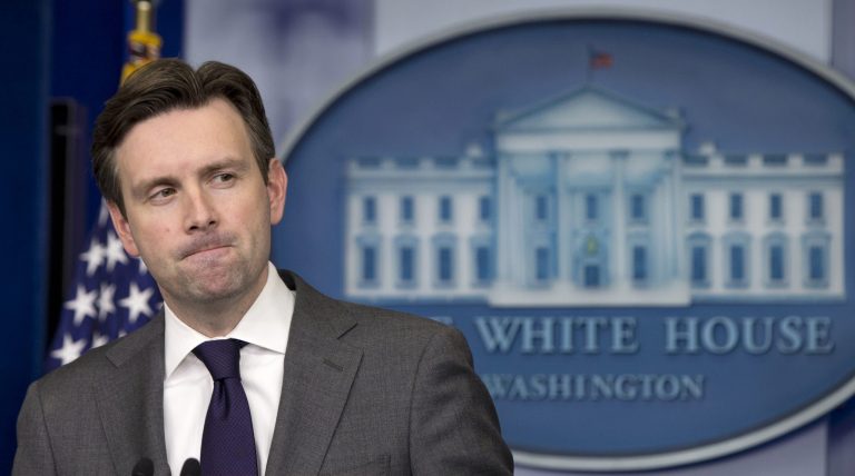 White House press secretary Josh Earnest pauses as he speaks during the daily news briefing at the White House in Washington, Thursday, Dec. 18, 2014. (AP Photo/Carolyn Kaster)