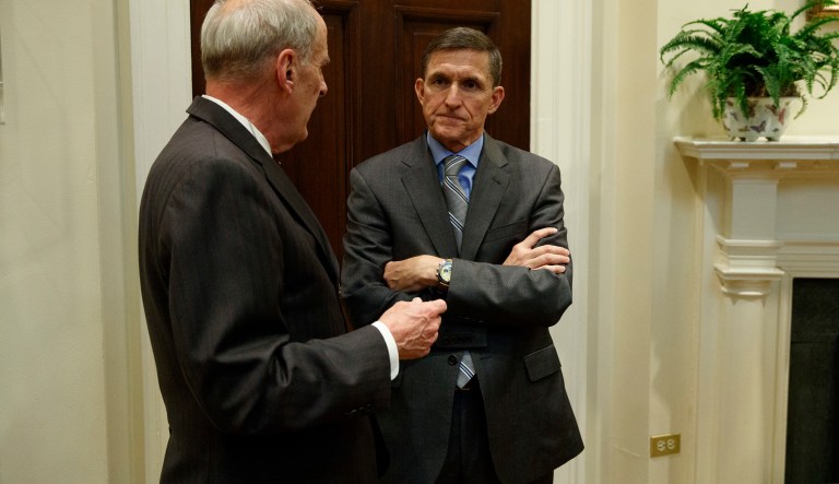 He made those remarks after a week in which Flynn seems to have done little cooperating with either of the two congressional investigations, at least publicly. (AP Photo/Evan Vucci)