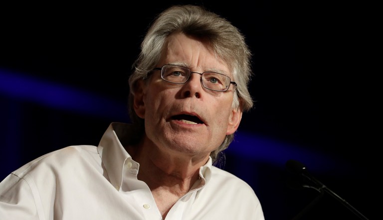 Stephen King fans are hoping they can get the author to consider running for political office. (AP Photo/Mark Lennihan)