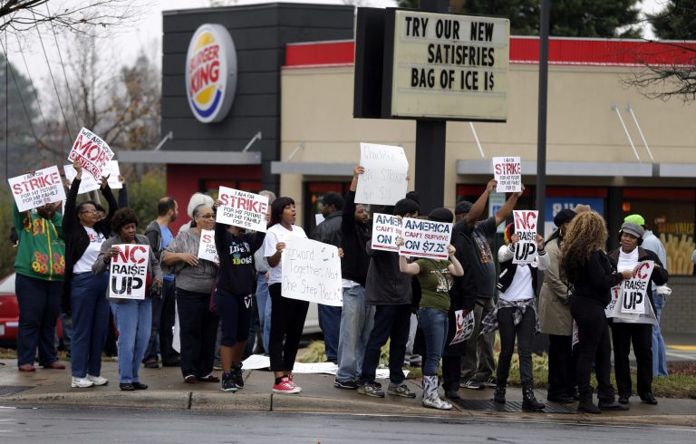 Restaurant Opportunities Center United advocates for an increase in the minimum wage. (AP File)