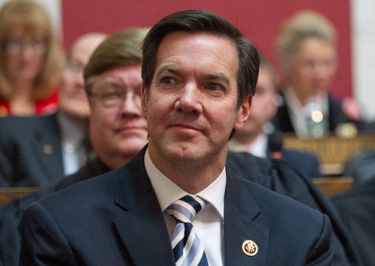 "So, since you refuse to come to West Virginia, you simply do not understand what you have done to my state," said Rep. Evan Jenkins, R-W.Va., said to Environmental Protection Agency Administrator Gina McCarthy, (AP Photo/Tyler Evert, File)