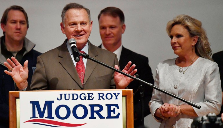 Kayla Moore, the wife of the failed Alabama Senate candidate, said she was actually referring to Martin Wishnatsky in her Dec. 11 speech when she refuted allegations of anti-Semitism against Roy Moore by saying 