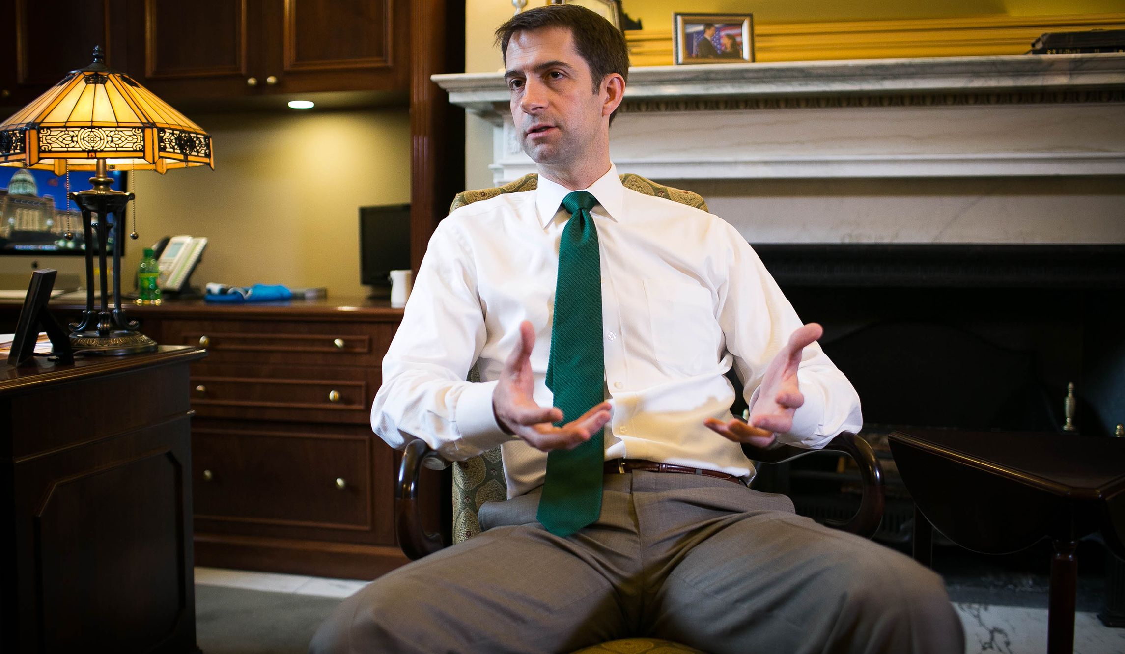 Tom Cotton defends using tax reform to repeal individual mandate