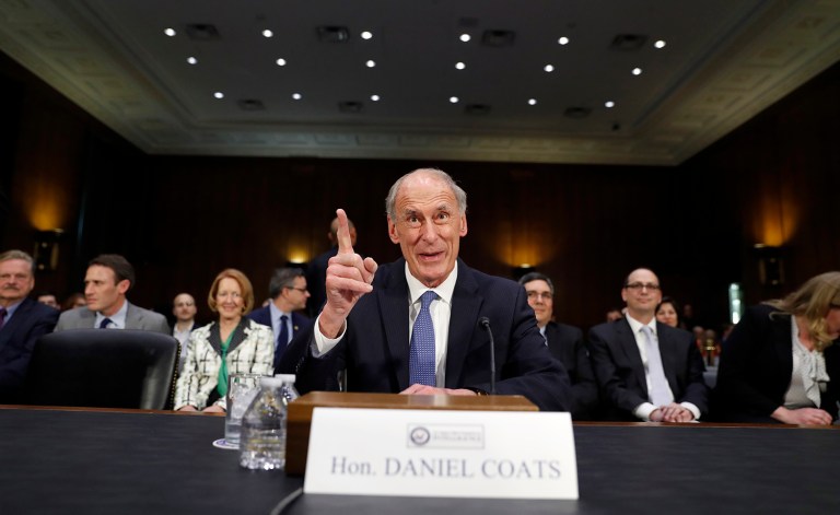 The Senate on Wednesday easily advanced former Sen. Dan Coats' nomination to be President Trump's national intelligence director. (AP Photo/Alex Brandon)