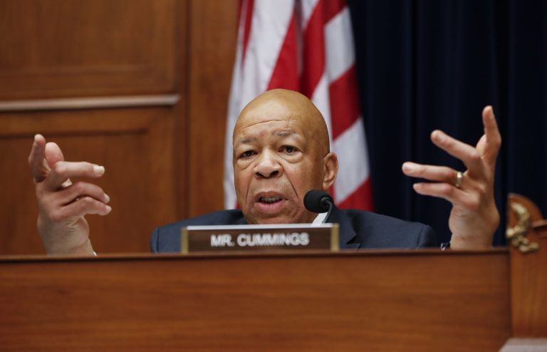Rep. Elijah Cummings, the top Democrat on the committee, asked Ryan to act as a check on Trump and the executive branch. (AP Photo/Pablo Martinez Monsivais)