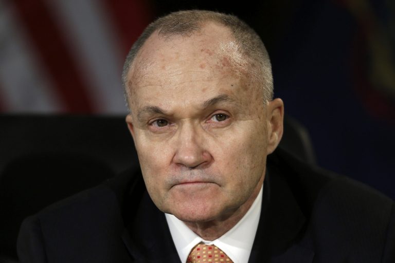 New York City Police Commissioner RayÃÂ Kelly was shouted down by protesters at Brown University in Providence, R.I., on Tuesday, forcing administrators at the Ivy League school to call off his lecture on 