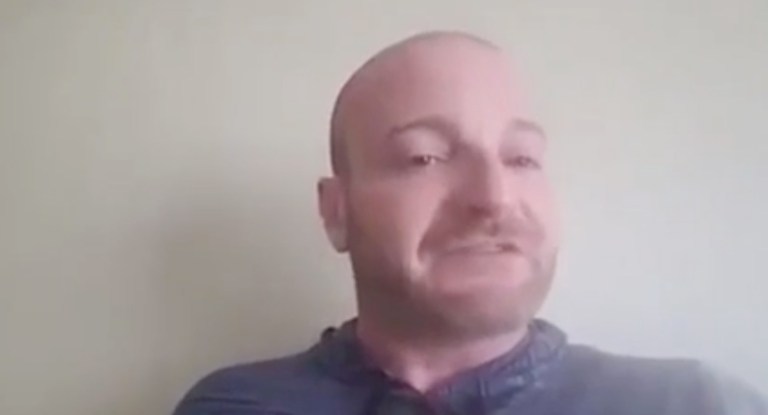 Four warrants were issued for Cantwell following the protest. (Screengrab)