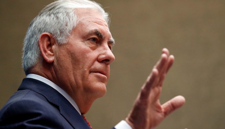 Tillerson wants to reduce the number of State Department personnel, through attrition and buyouts, by about eight percent, or 2,300 people. (AP Photo/Alex Brandon, Pool)