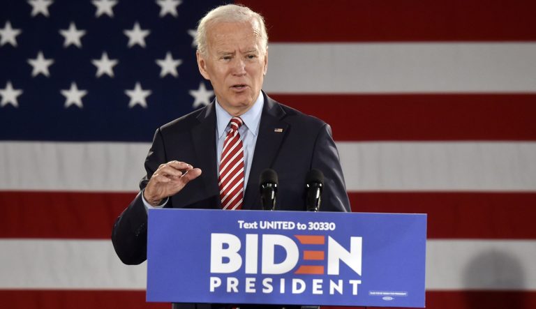 Democratic presidential candidate former Vice President Joe Biden speaks during a campaign event, Wednesday, Oct. 23, 2019.