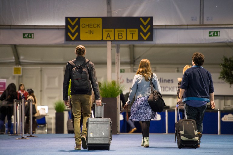 The language would increase the background vetting of airport workers. (AP Photo/Laurie Dieffembach, Pool)