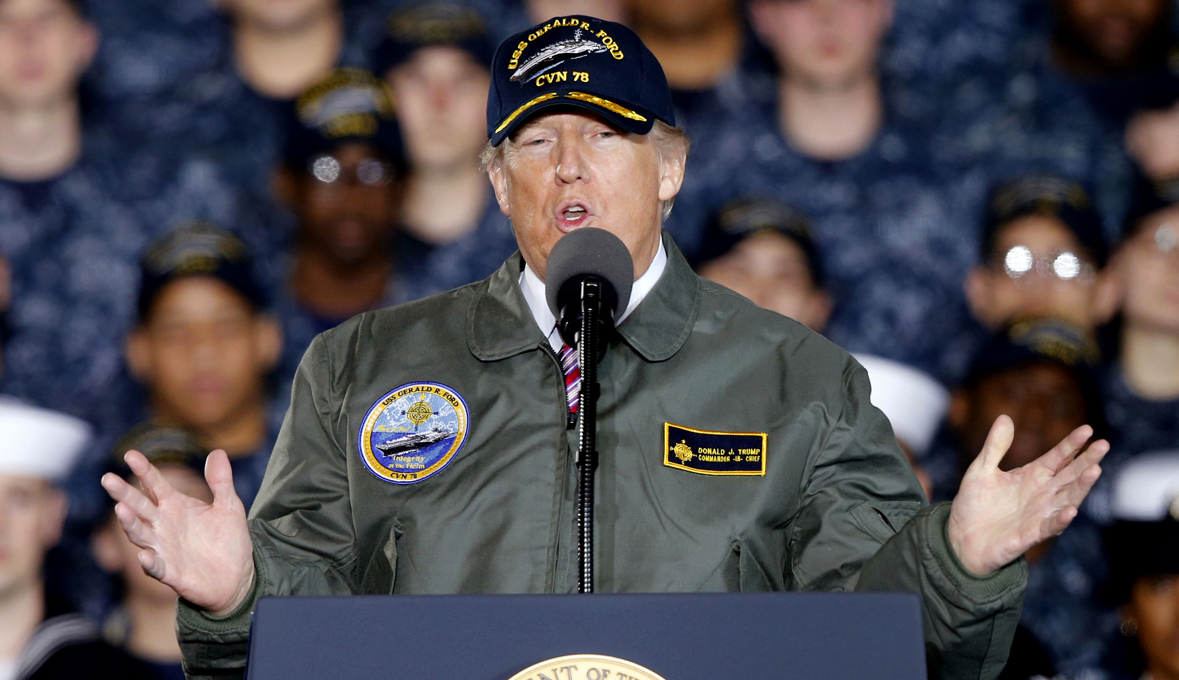 Trump revives idea of ripping new catapults out of aircraft carriers and going back to ‘goddamned steam’