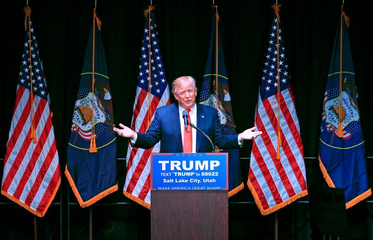 The poll showed Trump would beat Clinton in Utah, but with a large number choosing 