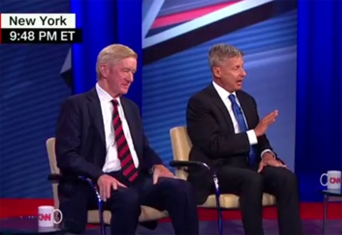 Libertarian Party nominee sums up Trump in one word
