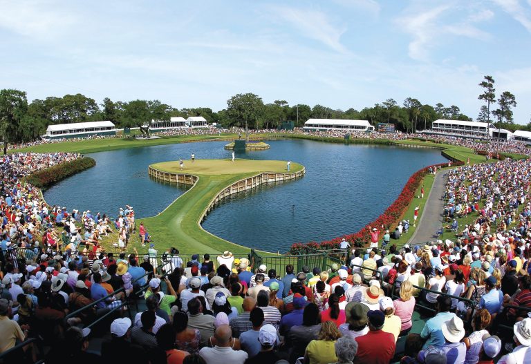 Mike Ehrmann/Getty Images
The 17th hole of TPC Sawgrass, known as the 