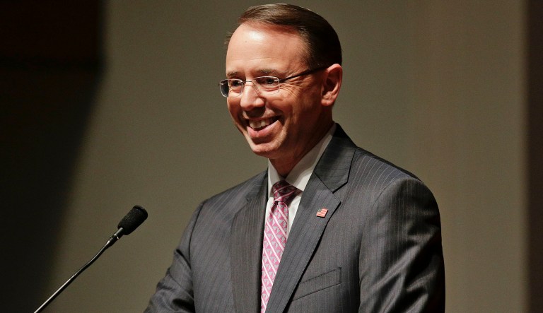 That would have put Rosenstein in the position of being interviewed by the very special counsel he created, and suggests that Mueller and his team are probing elements of President Trump's firing of FBI Director James Comey. (AP Photo/Brynn Anderson)