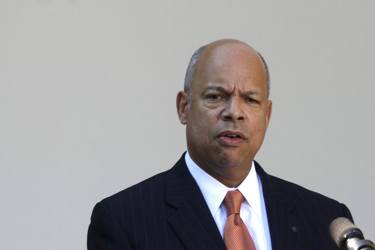 Jeh Johnson, President Obama's choice to replace Janet Napolitano as Homeland Security secretary, got a boost from three former secretaries as the Senate considers his nomination. (AP Photo/Charles Dharapak, File)