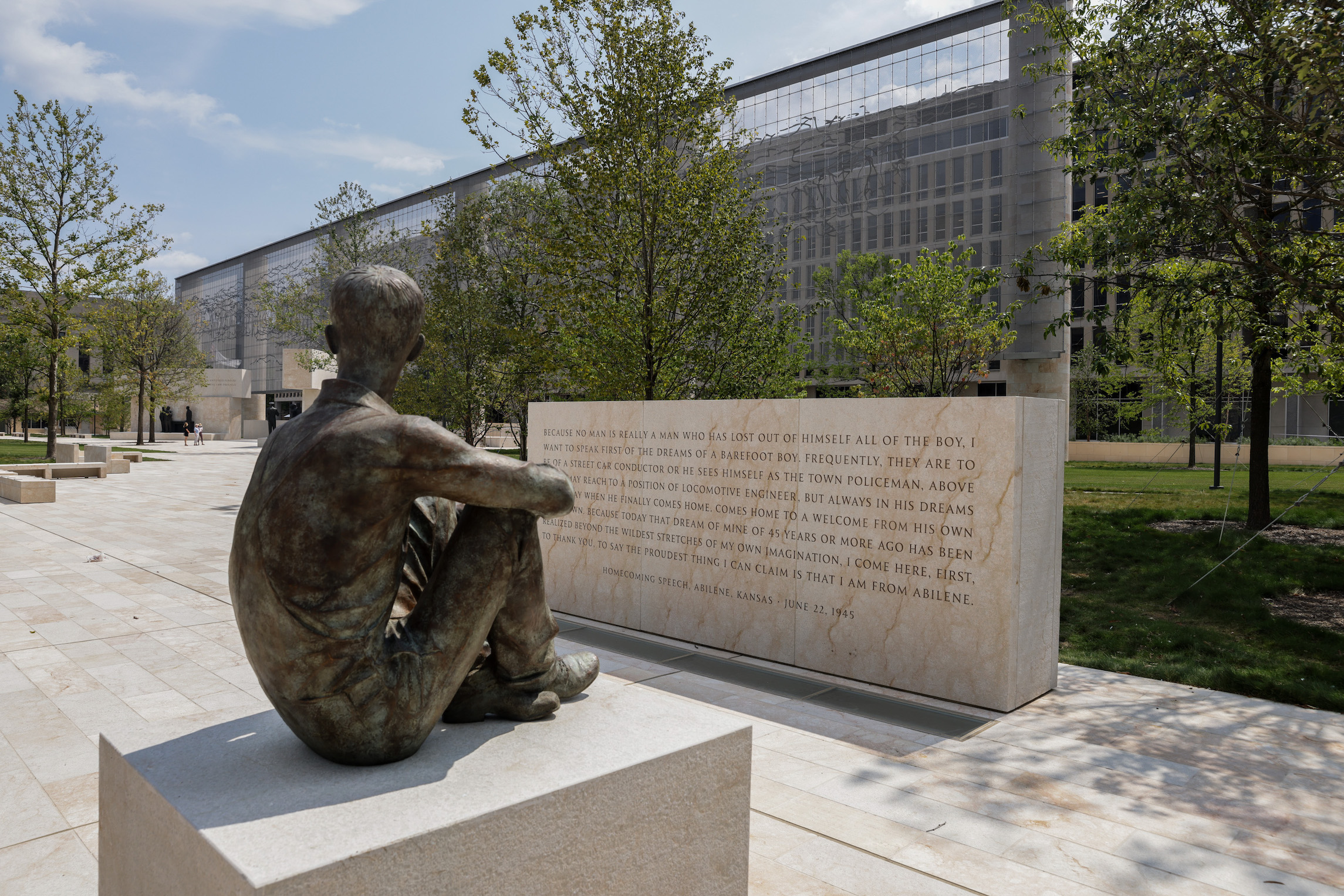 The Dwight D. Eisenhower Memorial.