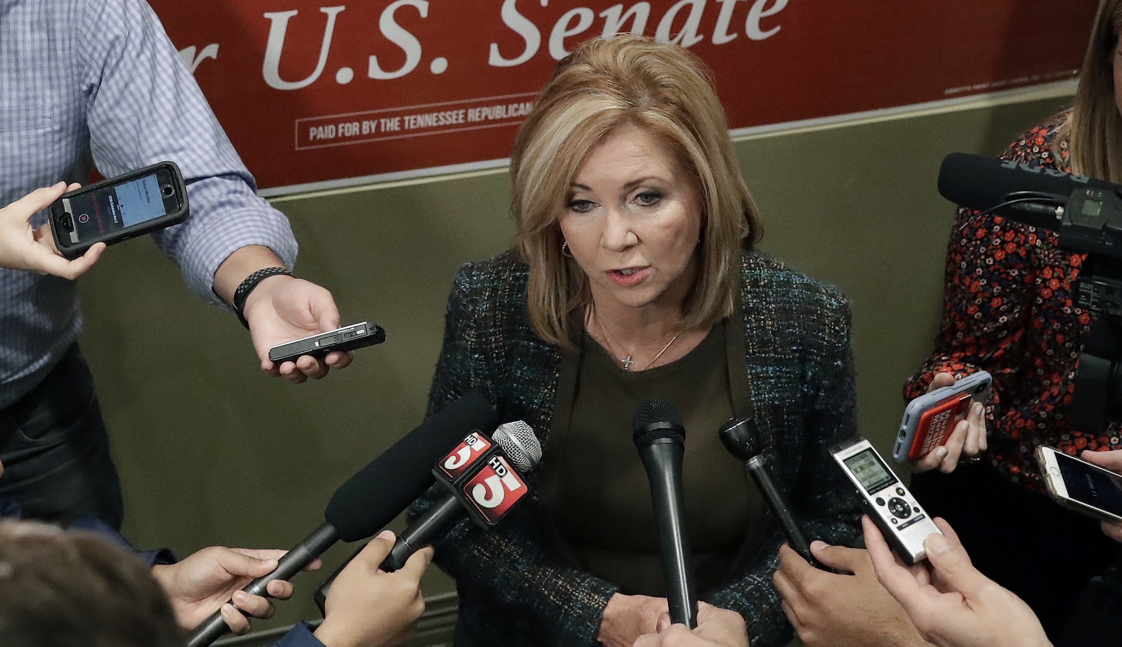 ‘Angry’ protesters forcibly removed from Marsha Blackburn, Lindsey Graham rally
