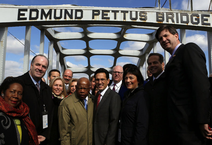 Cantor marches into civil rights history