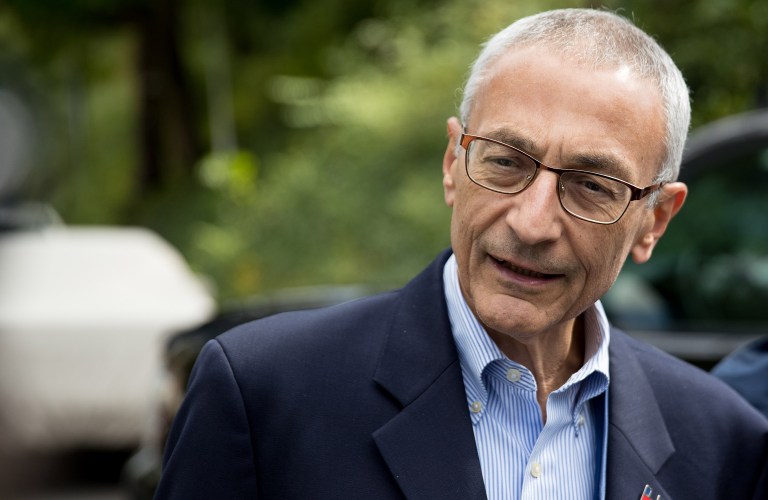 Hillary Clinton campaign chairman John Podesta dropped the f-bomb on billionaire green donor Tom Steyer last year after reading an interview he gave to the New York Times. (AP Photo/Andrew Harnik)