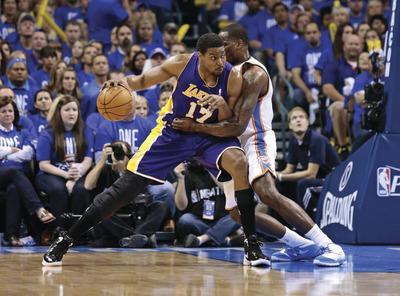 Brett Deering/Getty Images
Lakers center Andrew Bynum had 20 points and 14 rebounds in Monday's Game 1 loss.