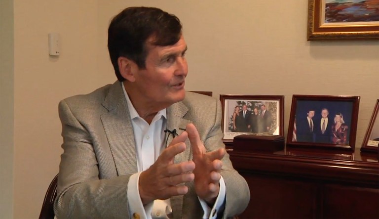 Tom Kuhn noted the major reductions in electricity rates that many of his member companies have announced over the last month. (Image courtesy screenshot)