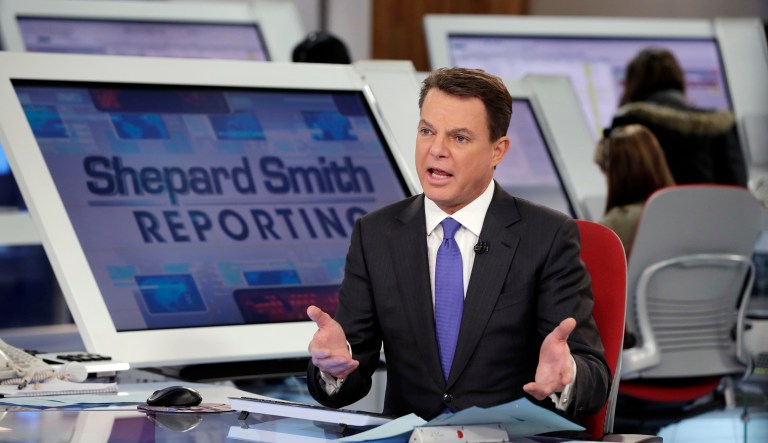 Fox News chief news anchor Shepard Smith warned Thursday that the surveillance memo prepared by House Republicans may very well be a ploy engineered to distract from any progress being made in the probe into the Trump administration. (AP Photo/Richard Drew)
